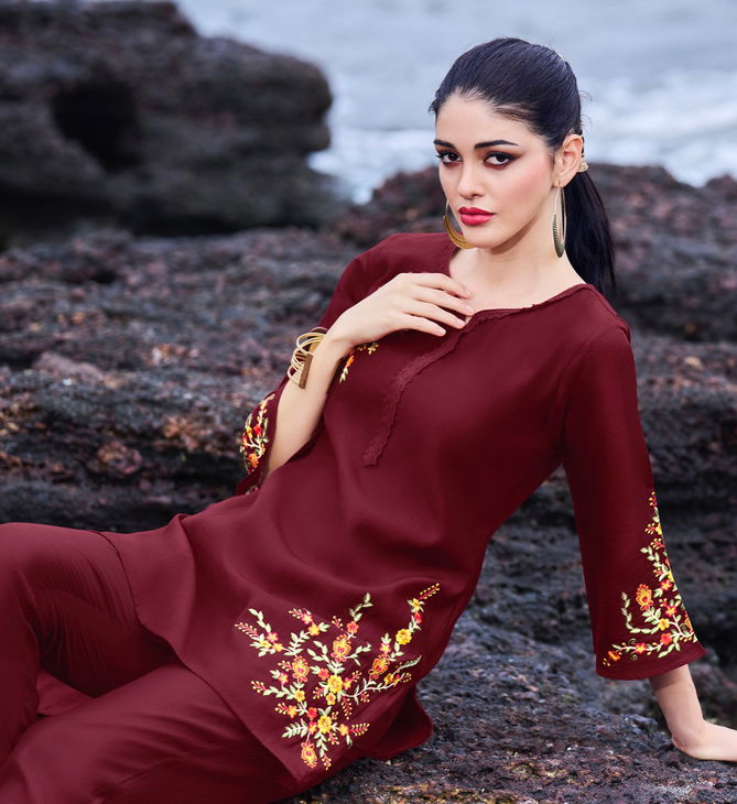 Lily And Lali Marvel Fancy Designer Wear Wholesale Kurtis With Bottom Catalog